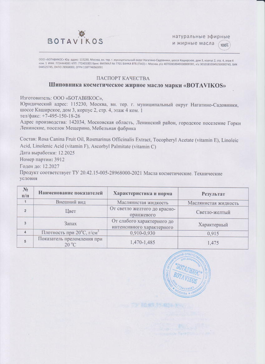 Паспорт №122025